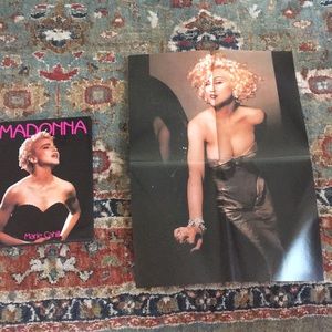 Madonna poster &book photos & facts singer